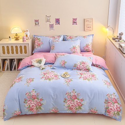 91家纺网 家纺一手货源 找家纺 新品 2025加厚磨毛植物羊绒四件套床单款床笠款都有