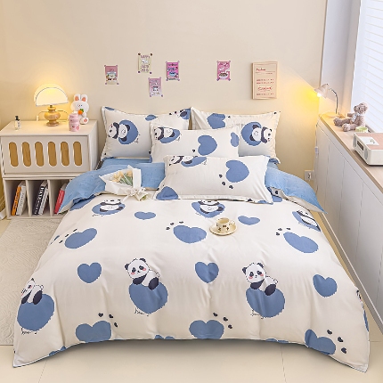 91家纺网 家纺一手货源 找家纺 新品 2025加厚磨毛植物羊绒四件套床单款床笠款都有