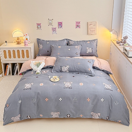 91家纺网 家纺一手货源 找家纺 （总）新品磨毛植物羊绒四件套床单款床笠款套件单被套也有