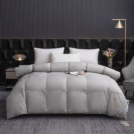 91家纺网 家纺一手货源 找家纺 （总）华盛羽绒被 2024全棉防雨布羽毛被白鹅绒春秋被冬被酒店家用可定制尺寸