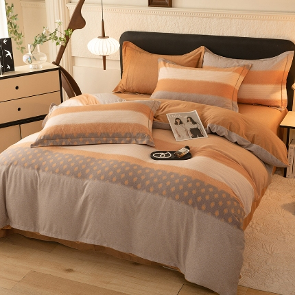 91家纺网 家纺一手货源 找家纺 （老款）2024金太阳四件套加厚保暖套件