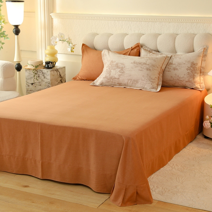 91家纺网 家纺一手货源 找家纺 2024秋冬新款金太阳四件套加厚保暖套件-烟雨霓裳