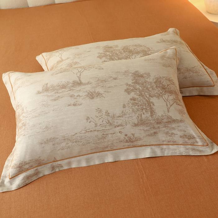 91家纺网 家纺一手货源 找家纺 2024秋冬新款金太阳四件套加厚保暖套件-烟雨霓裳