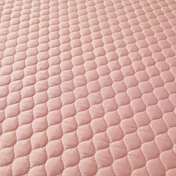 91家纺网 家纺一手货源 找家纺 紫碧螺家纺 2024新款刺绣花边床裙式床盖（仿天丝） 豆沙