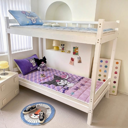 91家纺网 家纺一手货源 找家纺 （总）米帛家纺 2024新款三丽鸥牛奶绒学生床垫软垫