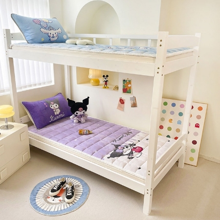 91家纺网 家纺一手货源 找家纺 （总）米帛家纺 2024新款三丽鸥牛奶绒学生床垫软垫