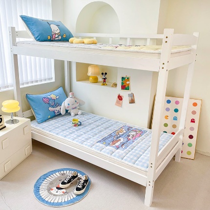 91家纺网 家纺一手货源 找家纺 （总）米帛家纺 2024新款三丽鸥牛奶绒学生床垫软垫