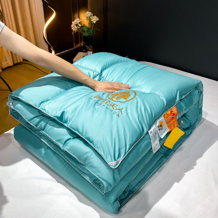 91家纺网 家纺一手货源 找家纺 （总）憨豆家纺 2025新款羽丝绒冬被子春秋被五星酒店被芯直播