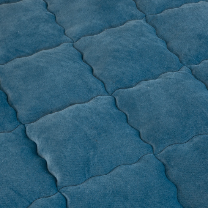 91家纺网 家纺一手货源 找家纺 恋之巢家纺 2024新款牛奶绒+羊羔绒被芯 牛奶绒+羊羔绒-宾利蓝