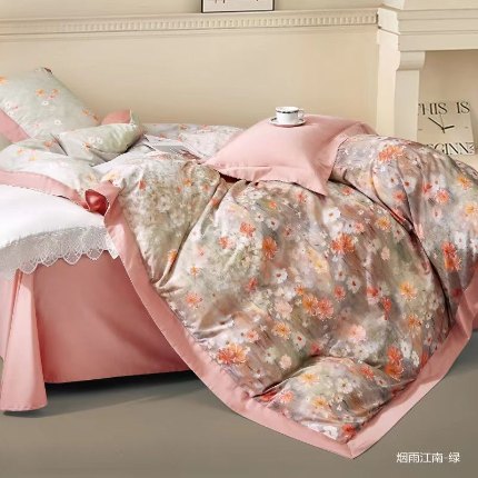 91家纺网 家纺一手货源 找家纺 （总）2024秋冬数码印花超柔全棉磨毛拼角工艺款低价跑量直播供货实体店四件套新品