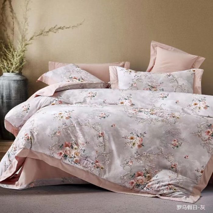 91家纺网 家纺一手货源 找家纺 2024秋冬数码印花超柔全棉磨毛拼角工艺款低价跑量直播供货实体店四件套新品