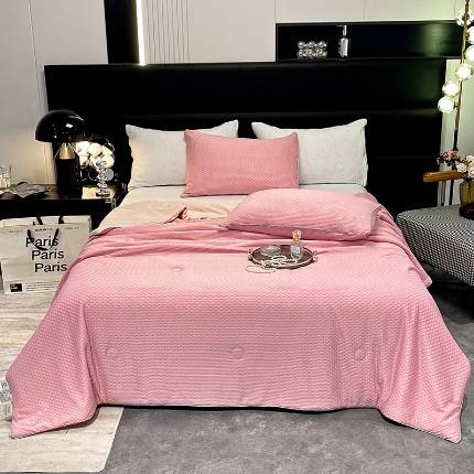 91家纺网 家纺一手货源 找家纺 （总）经年2025年 母婴级A类华夫格凉感丝夏被  直播爆款