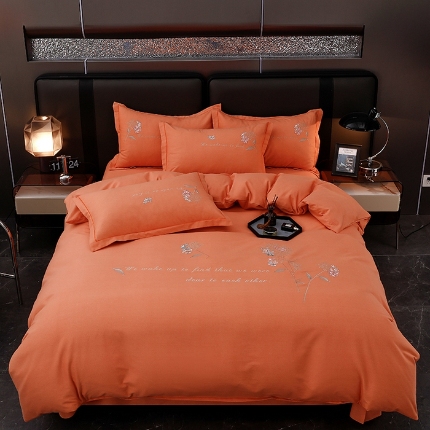 91家纺网 家纺一手货源 找家纺 （总）润淳家居 2025新款全棉磨毛刺绣四件套