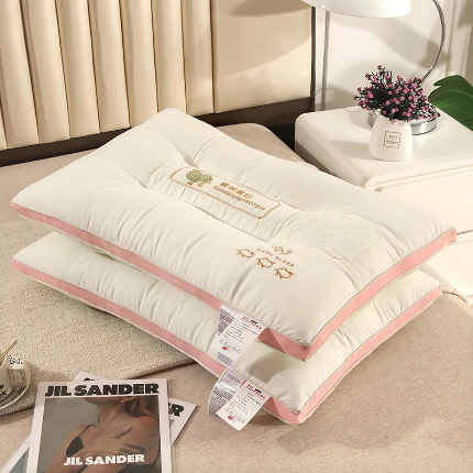 91家纺网 家纺一手货源 找家纺 （总）佳尚枕芯 2025新款驼绒蛋白舒睡成人学生颈椎枕护颈枕头枕芯