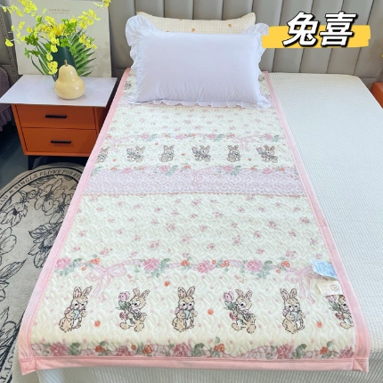 91家纺网 家纺一手货源 找家纺 加绒单人床盖90*200 牛奶绒学生床盖床垫宝宝绒单人床盖宿舍床单