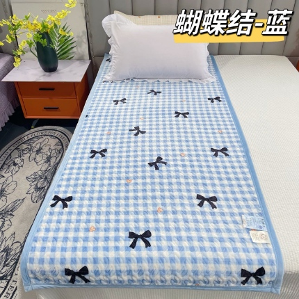 91家纺网 家纺一手货源 找家纺 加绒单人床盖90*200 牛奶绒学生床盖床垫宝宝绒单人床盖宿舍床单