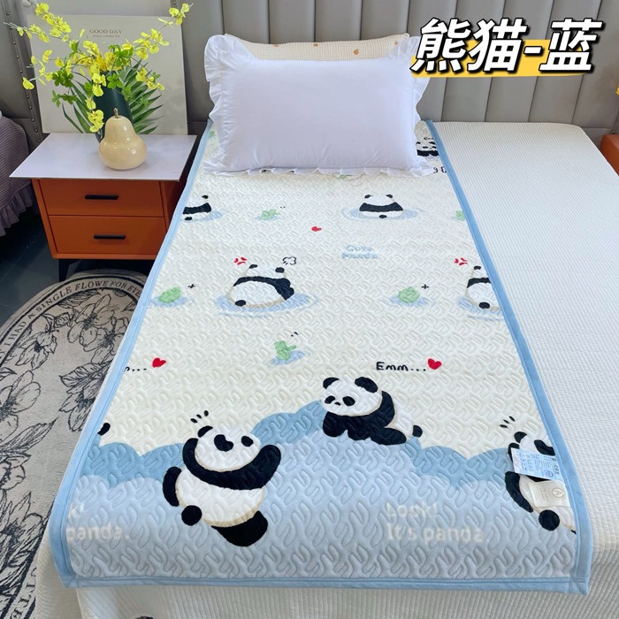 91家纺网 家纺一手货源 找家纺 加绒单人床盖90*200 牛奶绒学生床盖床垫宝宝绒单人床盖宿舍床单