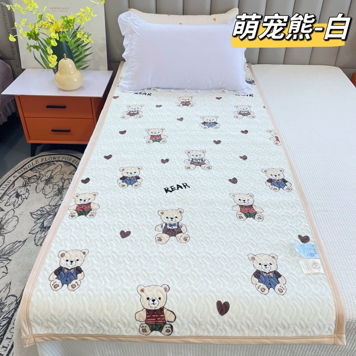 91家纺网 家纺一手货源 找家纺 加绒单人床盖90*200 牛奶绒学生床盖床垫宝宝绒单人床盖宿舍床单