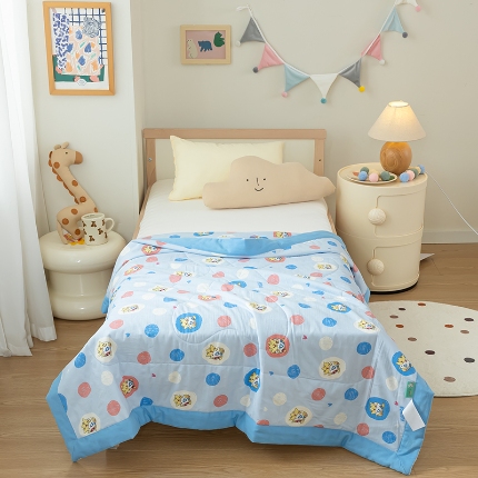 91家纺网 家纺一手货源 找家纺 （总）宝可梦系列-A类双层纱大豆儿童夏被幼儿园被子空调被 