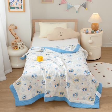 91家纺网 家纺一手货源 找家纺 （总）宝可梦系列-A类双层纱大豆儿童夏被幼儿园被子空调被 