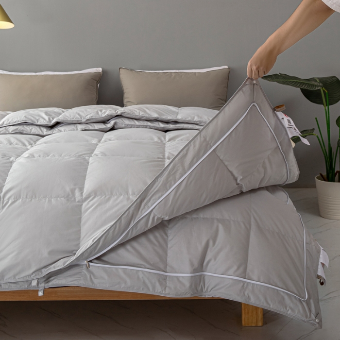 91家纺网 家纺一手货源 找家纺 （总）岚司羽新款全棉子母被羽绒被95%白鹅绒