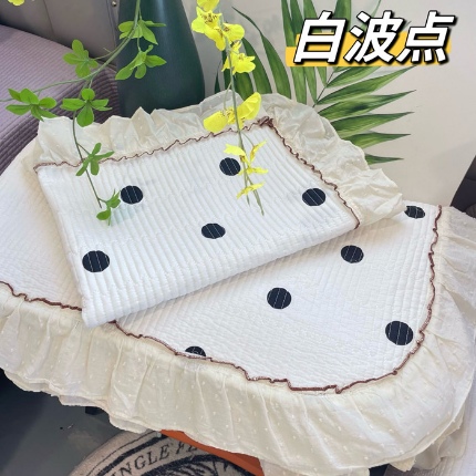 91家纺网 家纺一手货源 找家纺 （总）纯棉床盖被套255×230小香风法式全棉床裙花边夹棉床盖+枕套×2