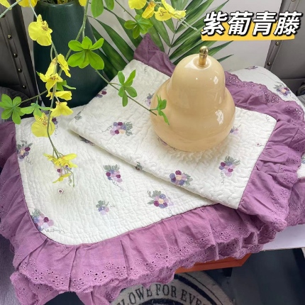 91家纺网 家纺一手货源 找家纺 （总）大大法式花边纯棉床盖 加大花边水洗纯棉床盖230*260