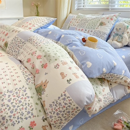 91家纺网 家纺一手货源 找家纺 （总）如约 2025新款全棉12868印花四件套