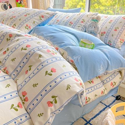 91家纺网 家纺一手货源 找家纺 （总）如约 2025新款全棉12868印花四件套