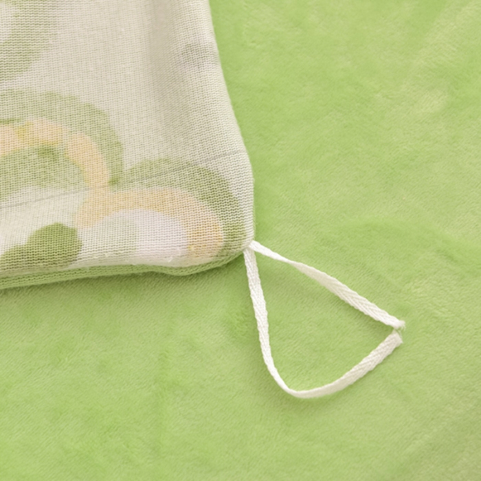 91家纺网 家纺一手货源 找家纺 赛丽雅 2025新款牛奶绒床裙四件套8-9斤法莱绒直播爆款日产2万套 绿意盎然