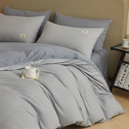 91家纺网 家纺一手货源 找家纺 （总）优贝家纺 秋冬新款纯色全棉纯棉磨毛四件套