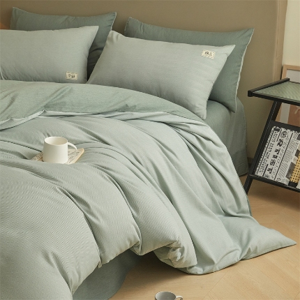 91家纺网 家纺一手货源 找家纺 （总）优贝家纺 秋冬新款纯色全棉纯棉磨毛四件套