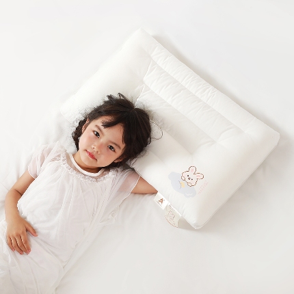 91家纺网 家纺一手货源 找家纺 （总）乐可 2024新款A类全棉晚安兔儿童枕学生枕头枕芯 风格二
