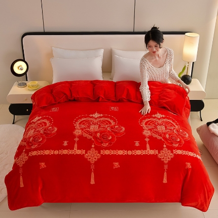 91家纺网 家纺一手货源 找家纺 （总）2025新款加厚直播爆款牛奶绒被套金貂法莱绒单品被套