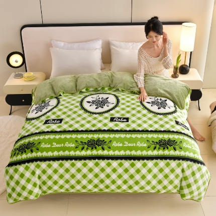 91家纺网 家纺一手货源 找家纺 （总）2025新款加厚直播爆款牛奶绒被套金貂法莱绒单品被套