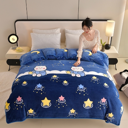 91家纺网 家纺一手货源 找家纺 （总）2025新款加厚直播爆款牛奶绒被套金貂法莱绒单品被套