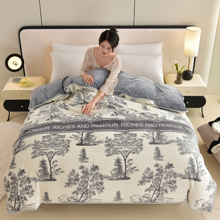 91家纺网 家纺一手货源 找家纺 （总）2025新款加厚直播爆款牛奶绒被套金貂法莱绒单品被套