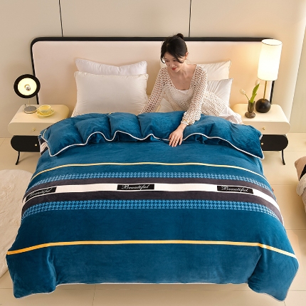 91家纺网 家纺一手货源 找家纺 （总）2025新款加厚直播爆款牛奶绒被套金貂法莱绒单品被套