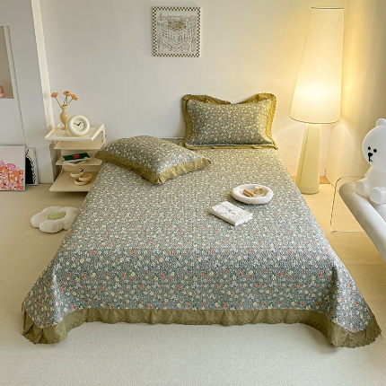 91家纺网 家纺一手货源 找家纺 （总）源舜家纺 2025新款舒适亲肤全棉单品床盖-爱心满满