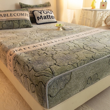 91家纺网 家纺一手货源 找家纺 (总) 慕梵 2025雪花绒印花卡通床笠牛奶绒珊瑚绒床罩