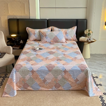 91家纺网 家纺一手货源 找家纺 （总）宝莱利家纺 2025加厚磨毛直角床单 