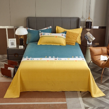 91家纺网 家纺一手货源 找家纺 （总）宝莱利家纺 2025加厚磨毛直角床单 