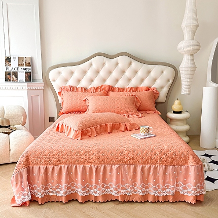 91家纺网 家纺一手货源 找家纺 （总）苏米娜A类母婴级双层纱棉麻三件套四件套小竺棉泡泡棉泡泡纱单床盖三件套纯棉全棉水洗棉凉感丝床盖三件套