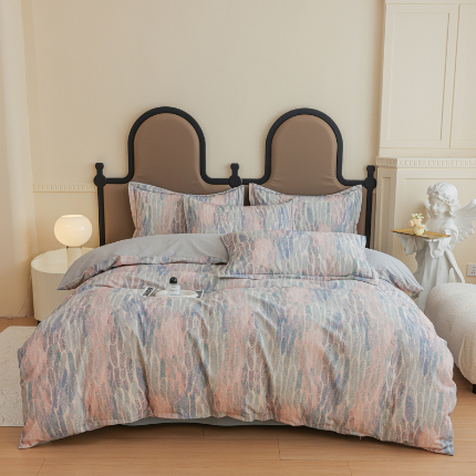 91家纺网 家纺一手货源 找家纺 （总）2024新款全棉加厚长绒棉数码印花四件套