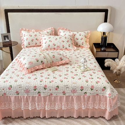 91家纺网 家纺一手货源 找家纺 （总）A类母婴级双层纱棉麻三件套四件套小竺棉泡泡棉泡泡纱单床盖三件套纯棉全棉水洗棉凉感丝床盖三件套