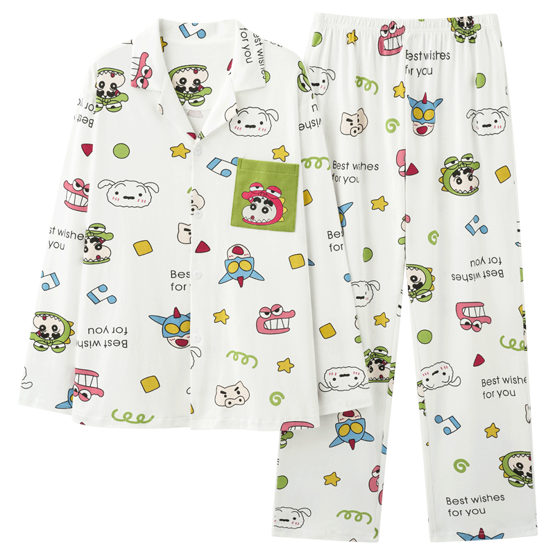 91家纺网 家纺一手货源 找家纺 洛兰沙 春秋季纯棉开衫长袖可外穿家居服睡衣 681男