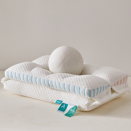 91家纺网 家纺一手货源 找家纺 （总）乐可 2024新款三合一O型定位7A抗菌双层枕芯枕头-风格二