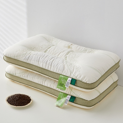 91家纺网 家纺一手货源 找家纺 （总）乐可 2024新款草本伴眠护颈枕决明子枕头枕芯