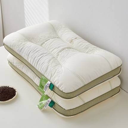 91家纺网 家纺一手货源 找家纺 （总）乐可 2024新款草本伴眠护颈枕决明子枕头枕芯