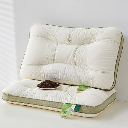 91家纺网 家纺一手货源 找家纺 （总）乐可 2024新款草本伴眠护颈枕决明子枕头枕芯